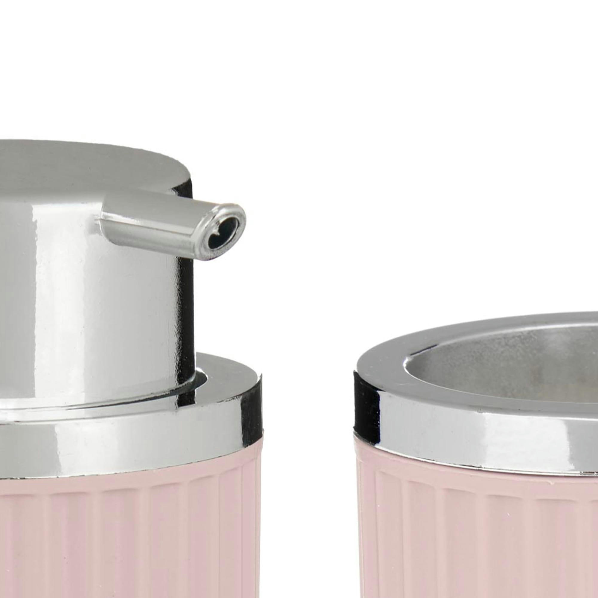 - Set salle de bain plastique rose- 3 pièces