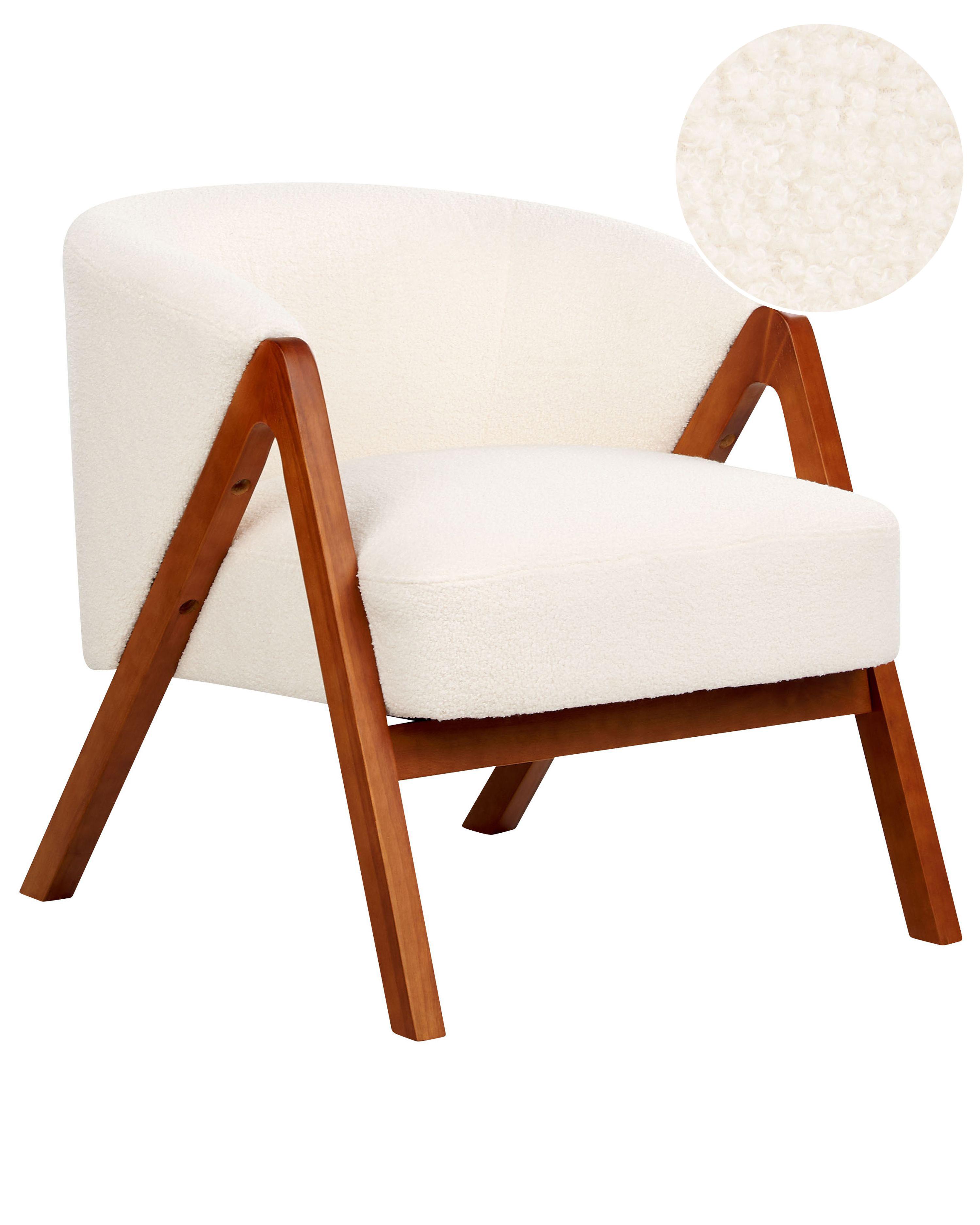 Armchair SKEI Boucle White