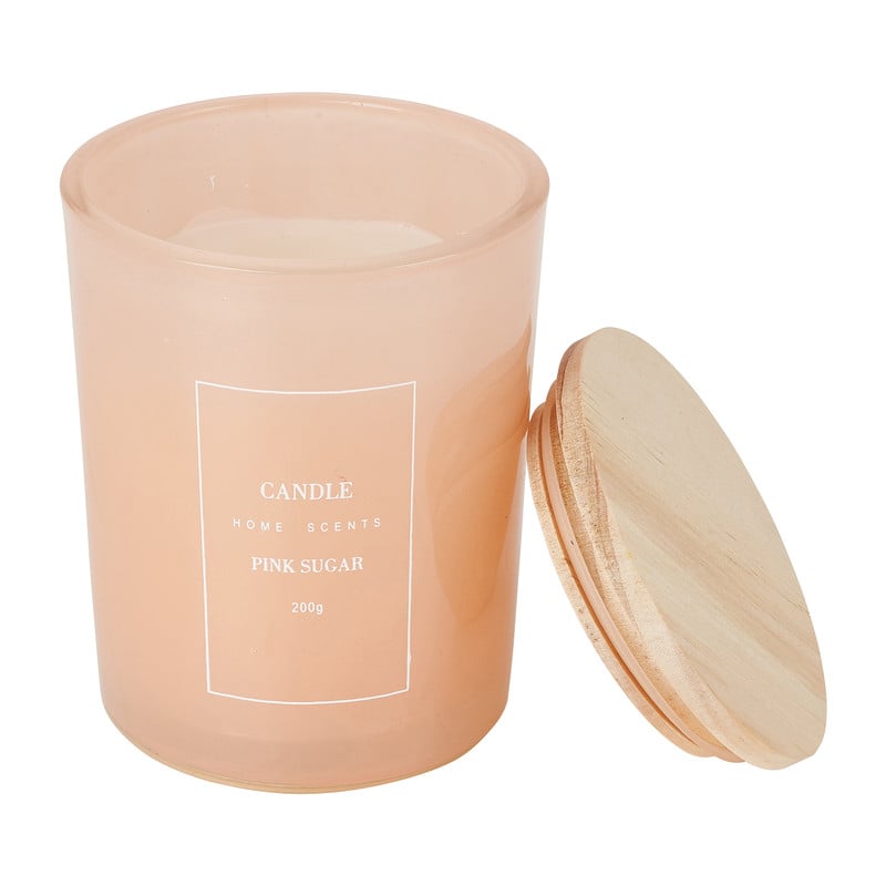 Geurkaars - pink sugar - &Oslash;8x10 cm