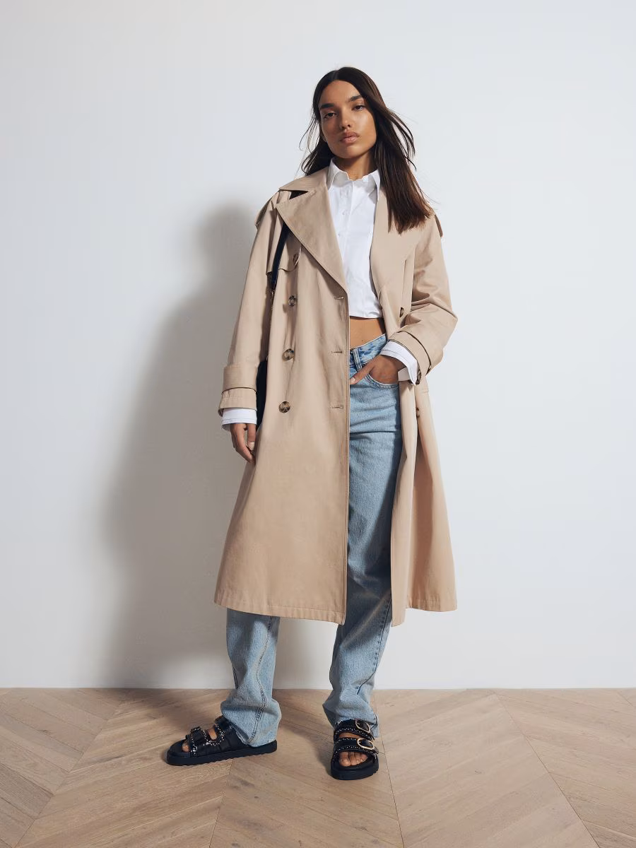 Double-Breasted Trench Coat