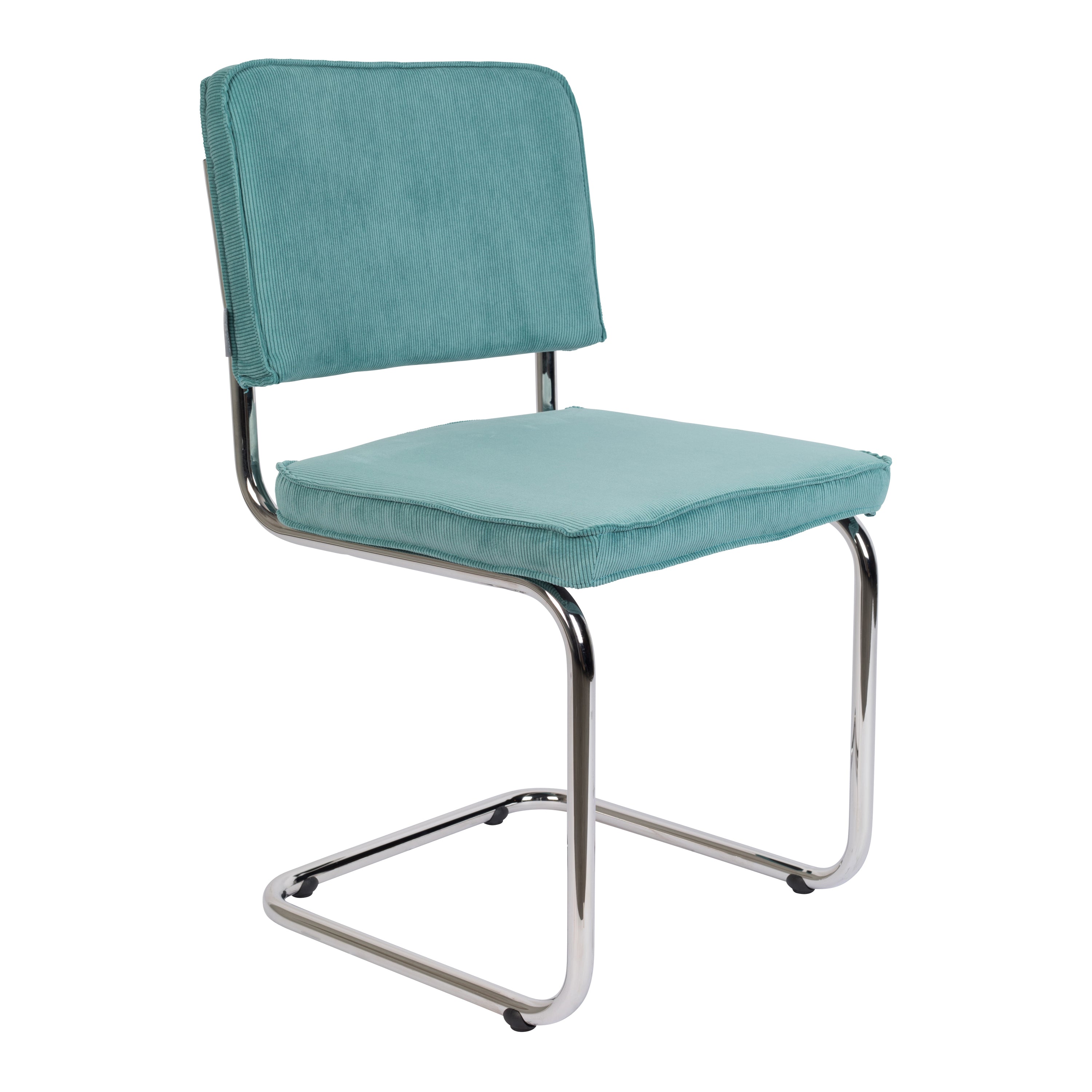 Zuiver Ridge Eetkamerstoel - Ribstof - Lichtblauw