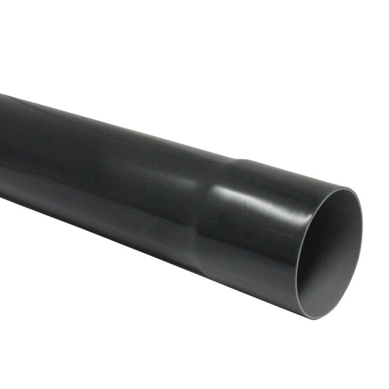 Descente d'eau de pluie en PVC anthracite Ø 80 mm x 4 m SCALA