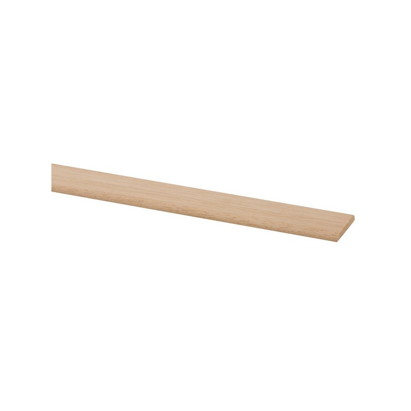 Moulure plate en marupa clair 270 x 3,7 x 0,5 cm