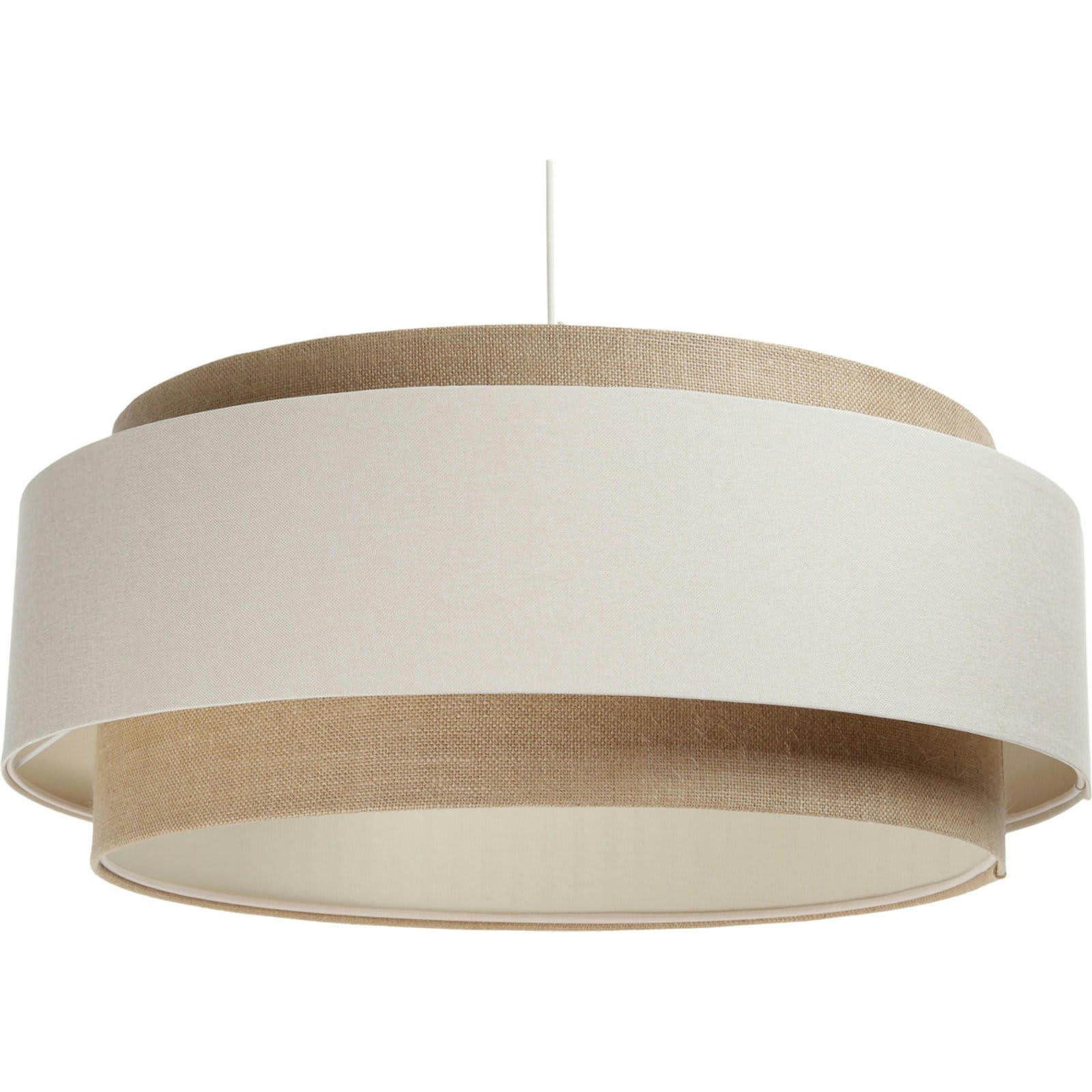 DOBLO - Suspension Tissu Beige 60x60x25 cm