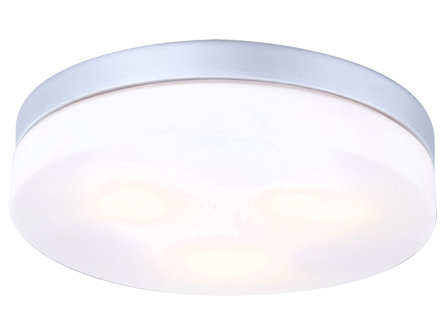 Plafon zewnętrzny Vranos aluminiowy srebrny