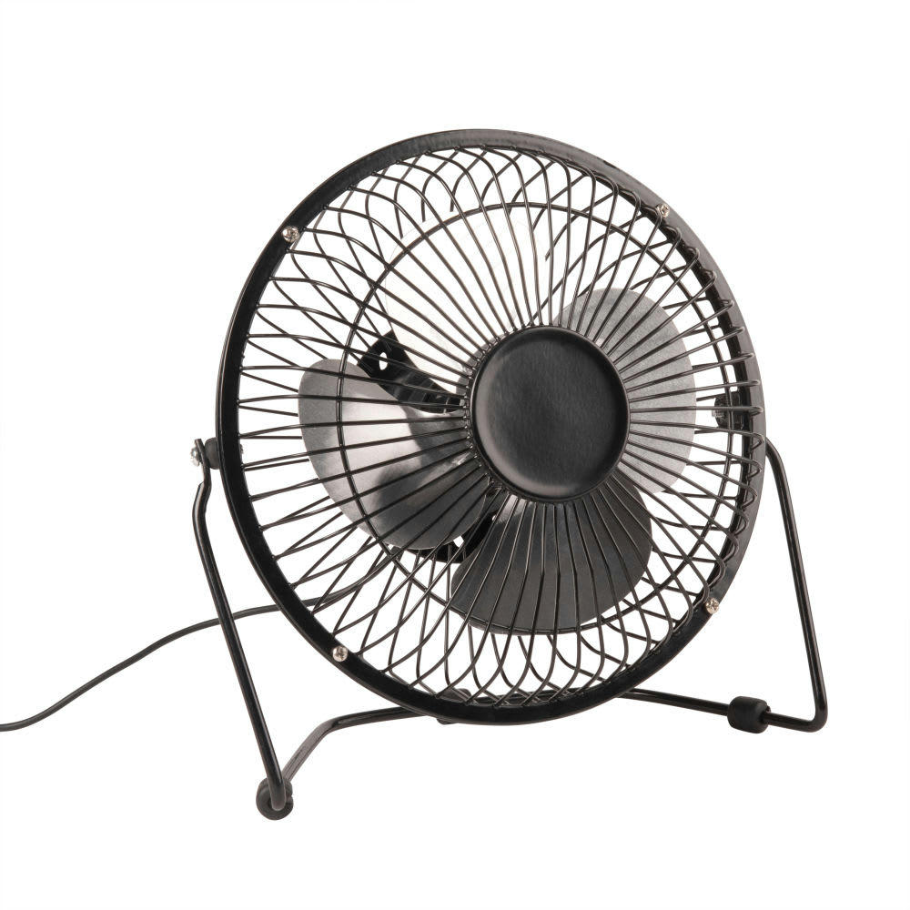 HIGH TECH - Mini ventilateur USB en métal noir