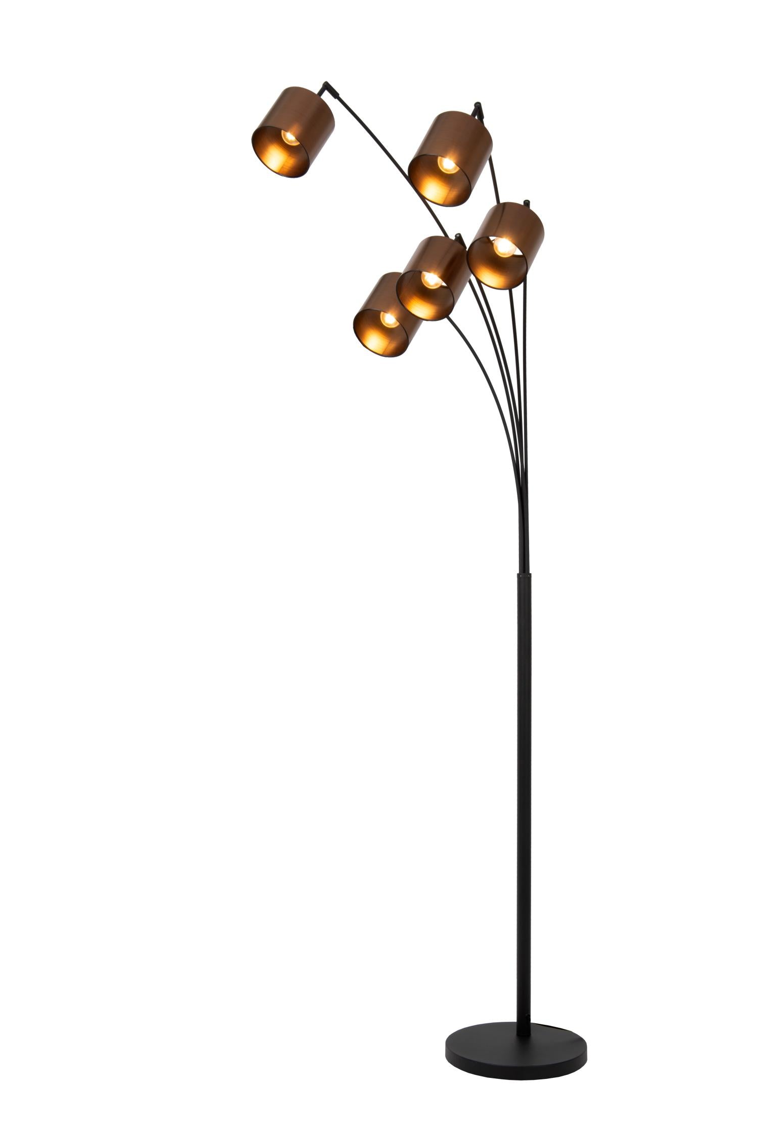 Lucide RANKOS Vloerlamp - Zwart