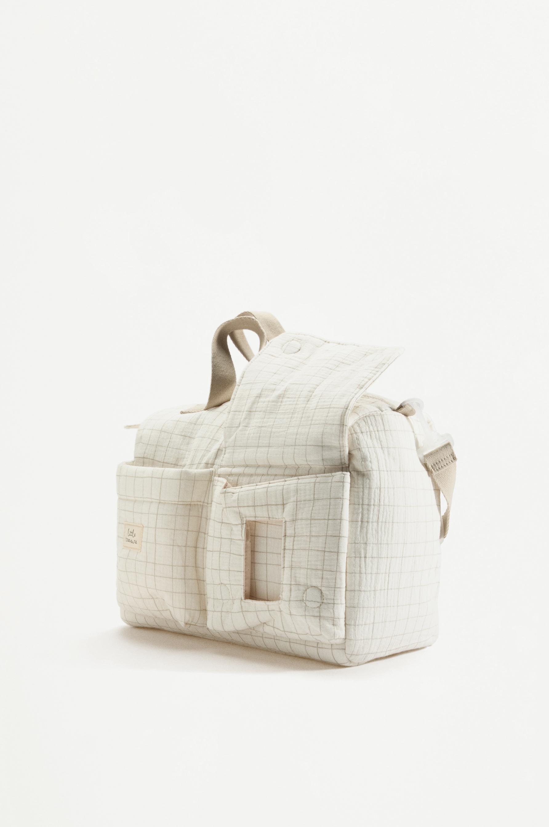 BOLSO BOWLING CUADROS MATERNIDAD