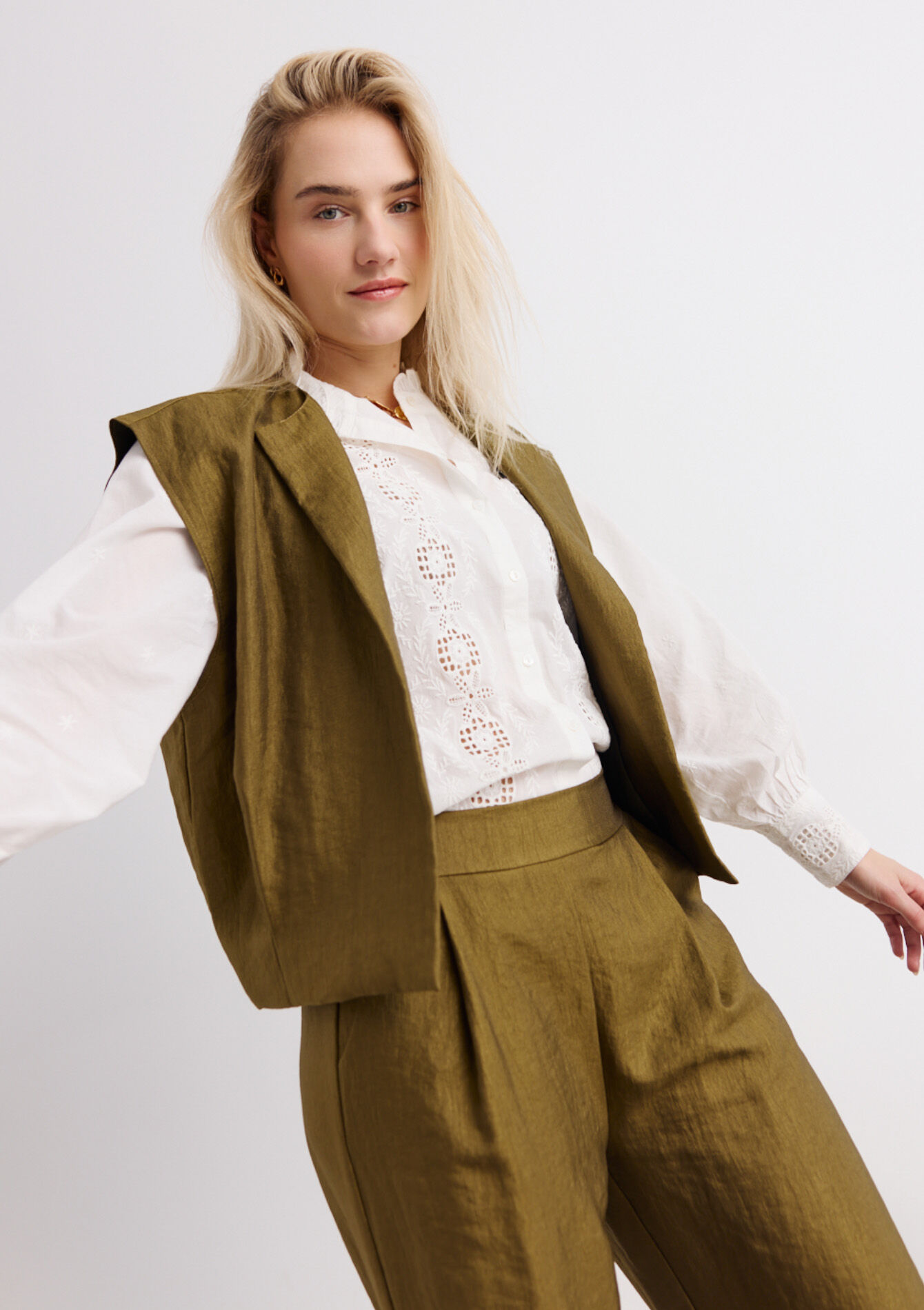 Mouwloos soepel gilet