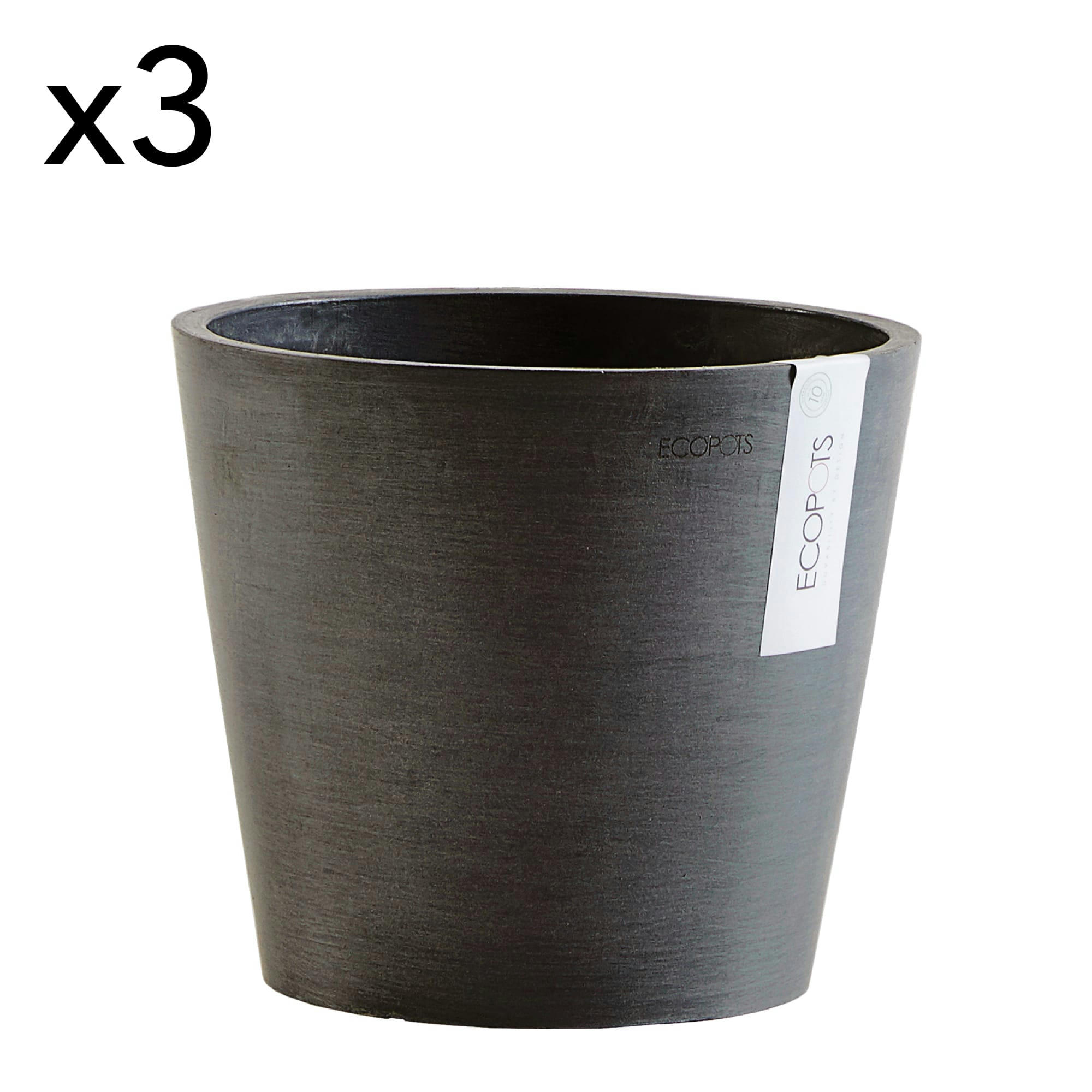 AMSTERDAM - Pots de fleurs terracotta D20 - lot de 3