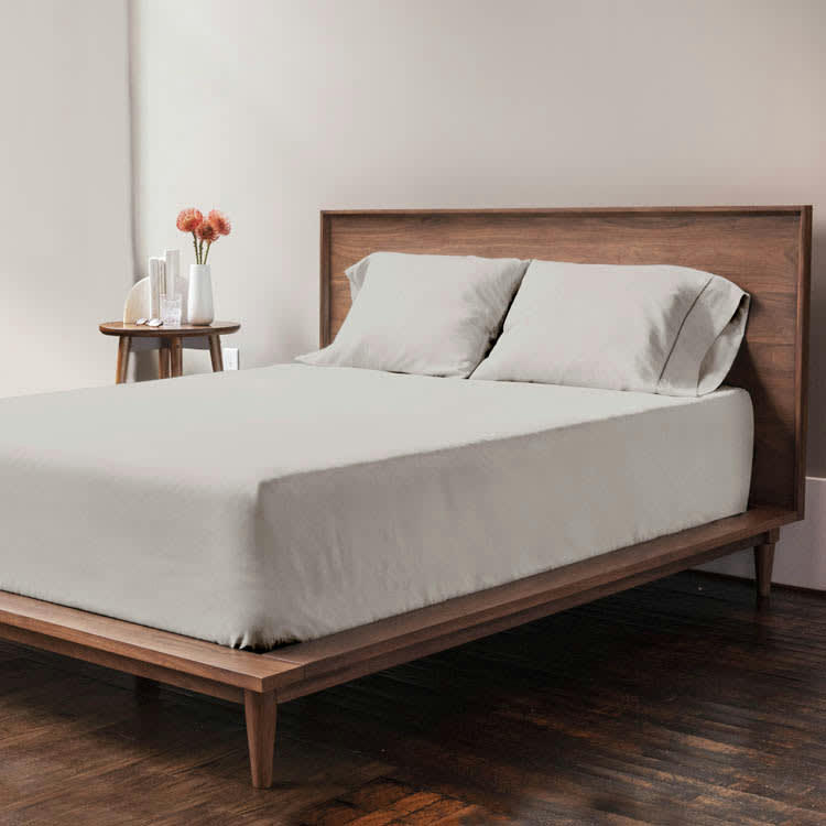 - Drap housse grand bonnet microfibre Beige 160x200 cm