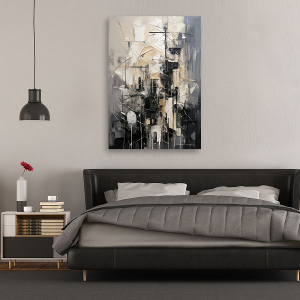Feeby Obraz nowoczesny, Abstrakcja Miasto Minimalizm 40x60
