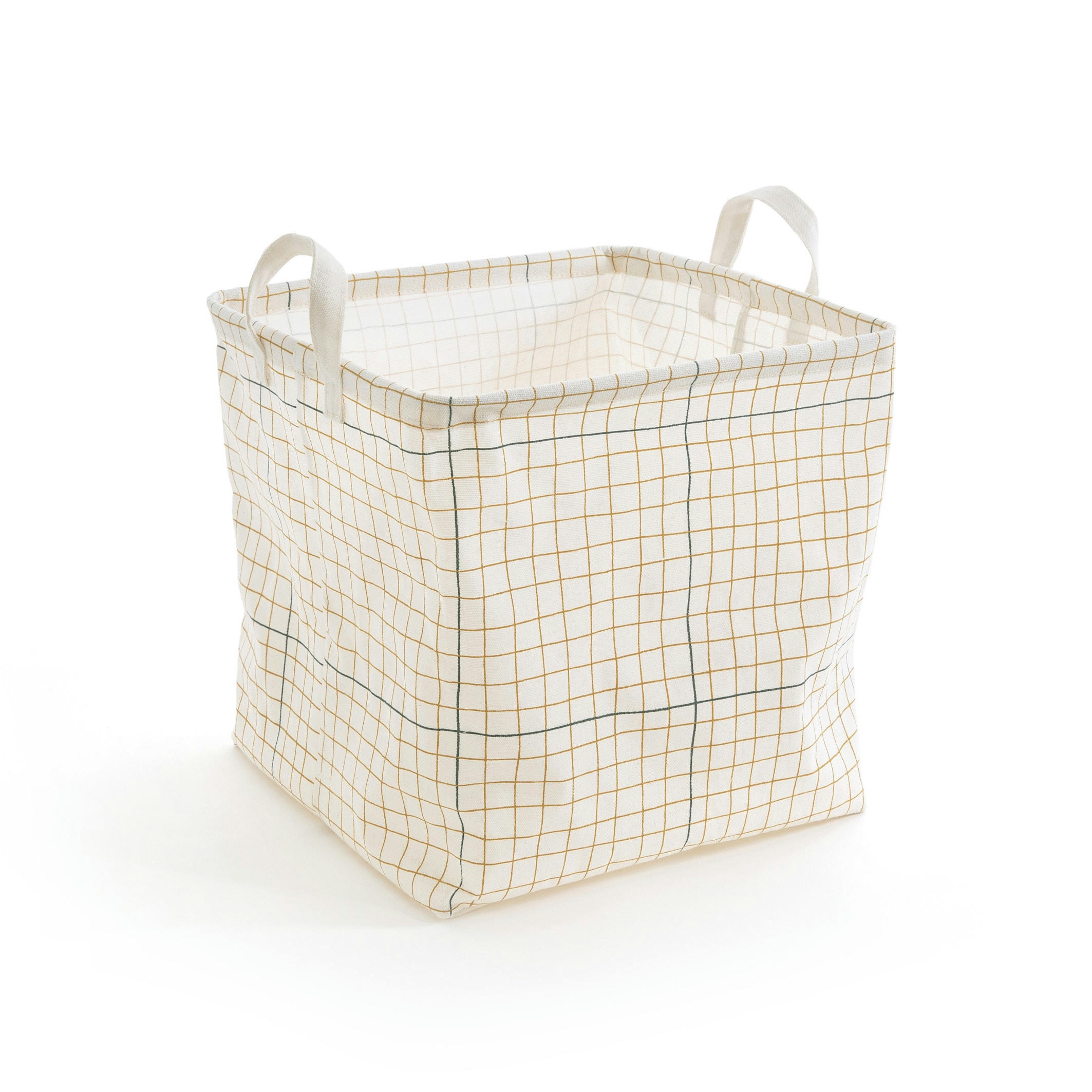 Panier de rangement cubique à carreaux ACAO