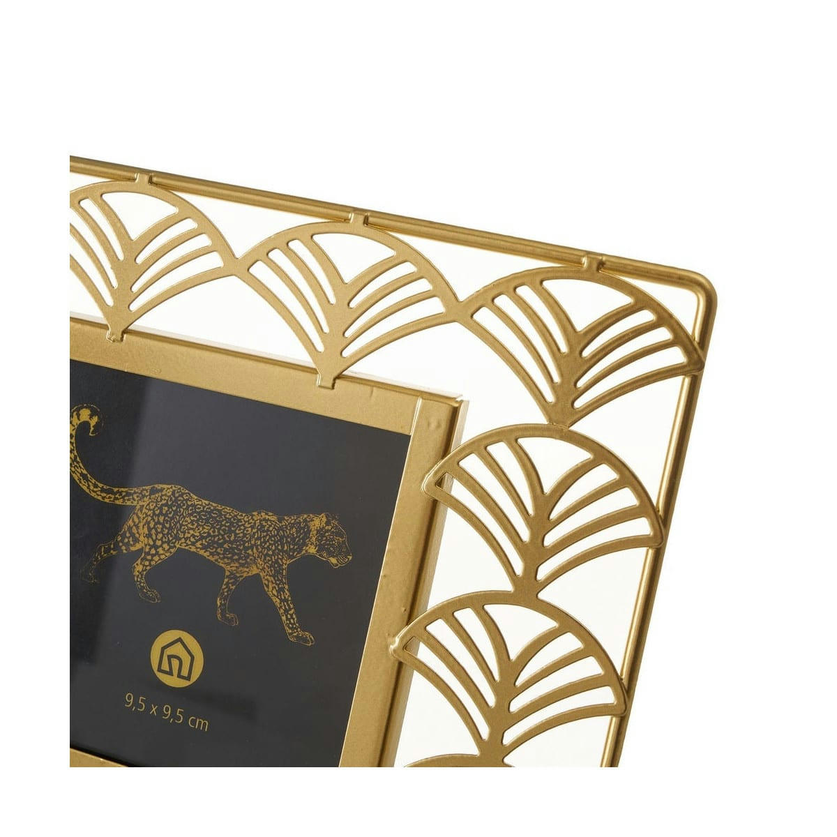 OR - Cadre photo à poser en métal doré 9,5x9,5cm