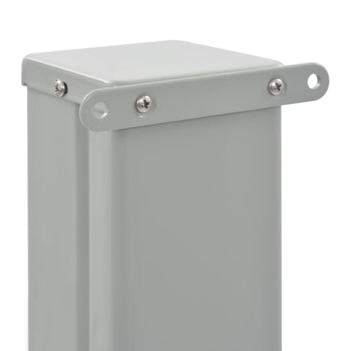 NNEVL Patio Retractable Side Awning 80x300 cm Grey