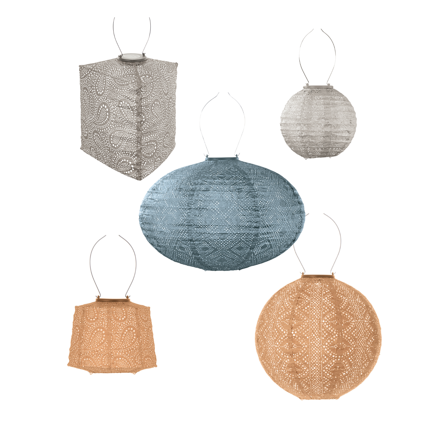 Lumiz solar lampion - barcelona set - 5 stuks