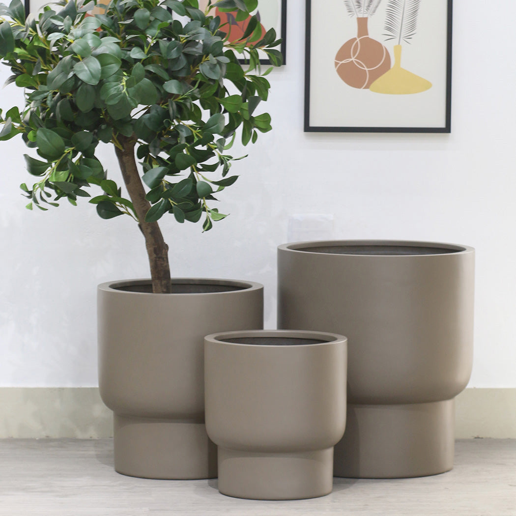 Vase The World Roskilde Bloempot Ø 45 cm - Taupe