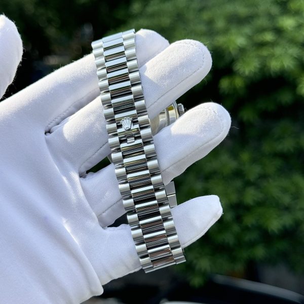 Rolex Day-Date 904L Steel MOP Dial With Diamonds 40mm Super Clone