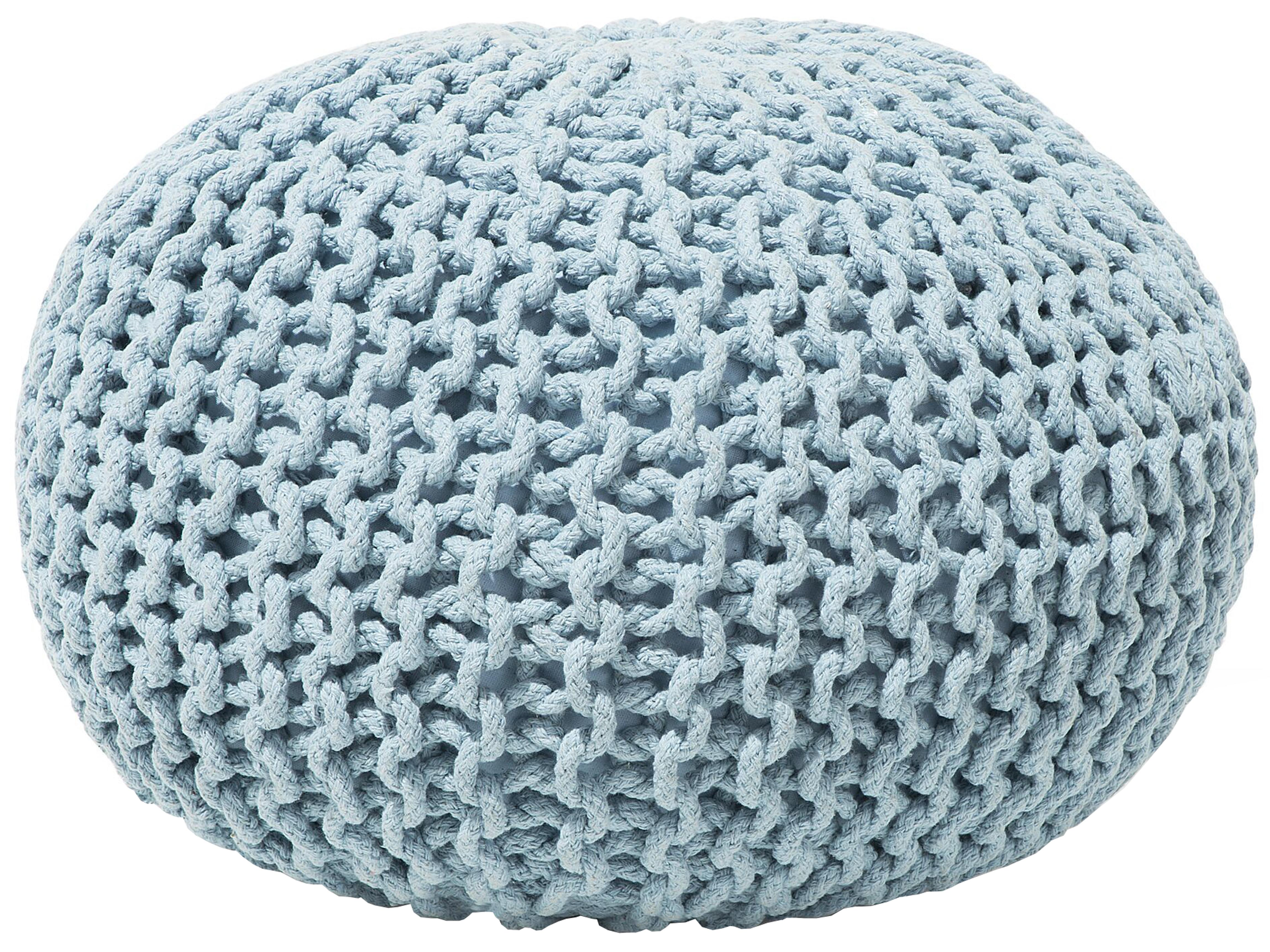 Pouffe CONRAD Cotton Light Blue