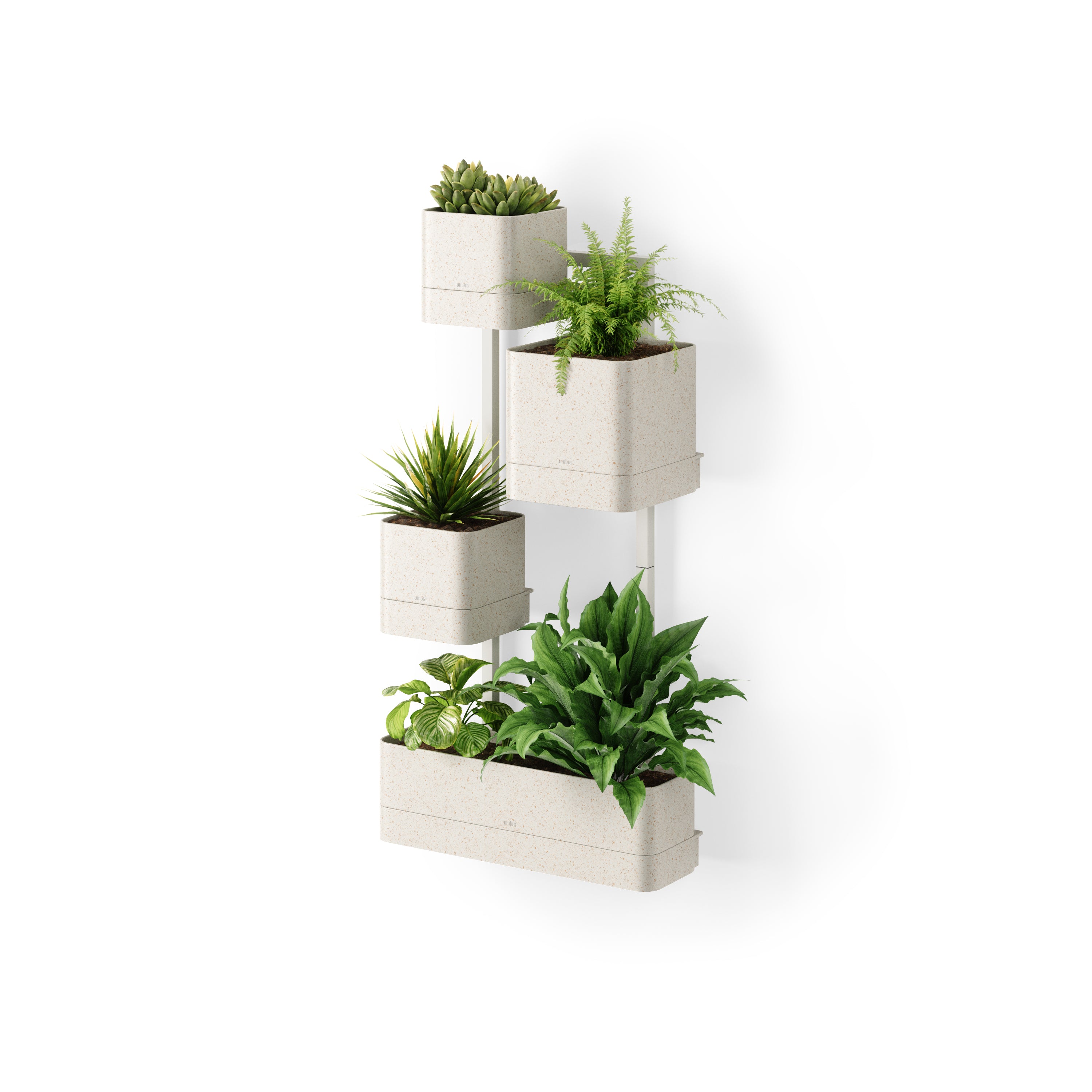 Umbra wandplantenbak Cubiko - 36 x 18 x 72 cm - Zand