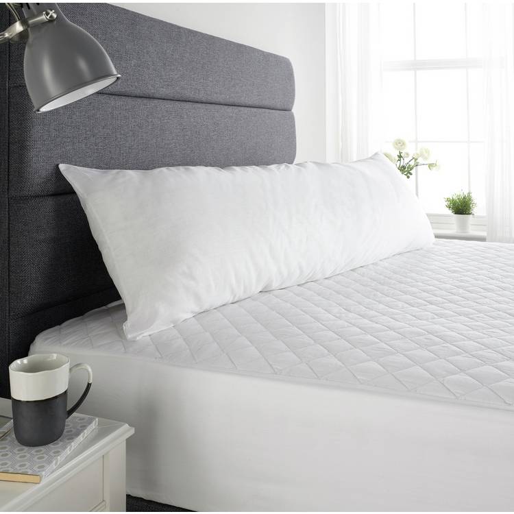 Downland 5ft Bolster Medium Firm Pillow with Pillowcase