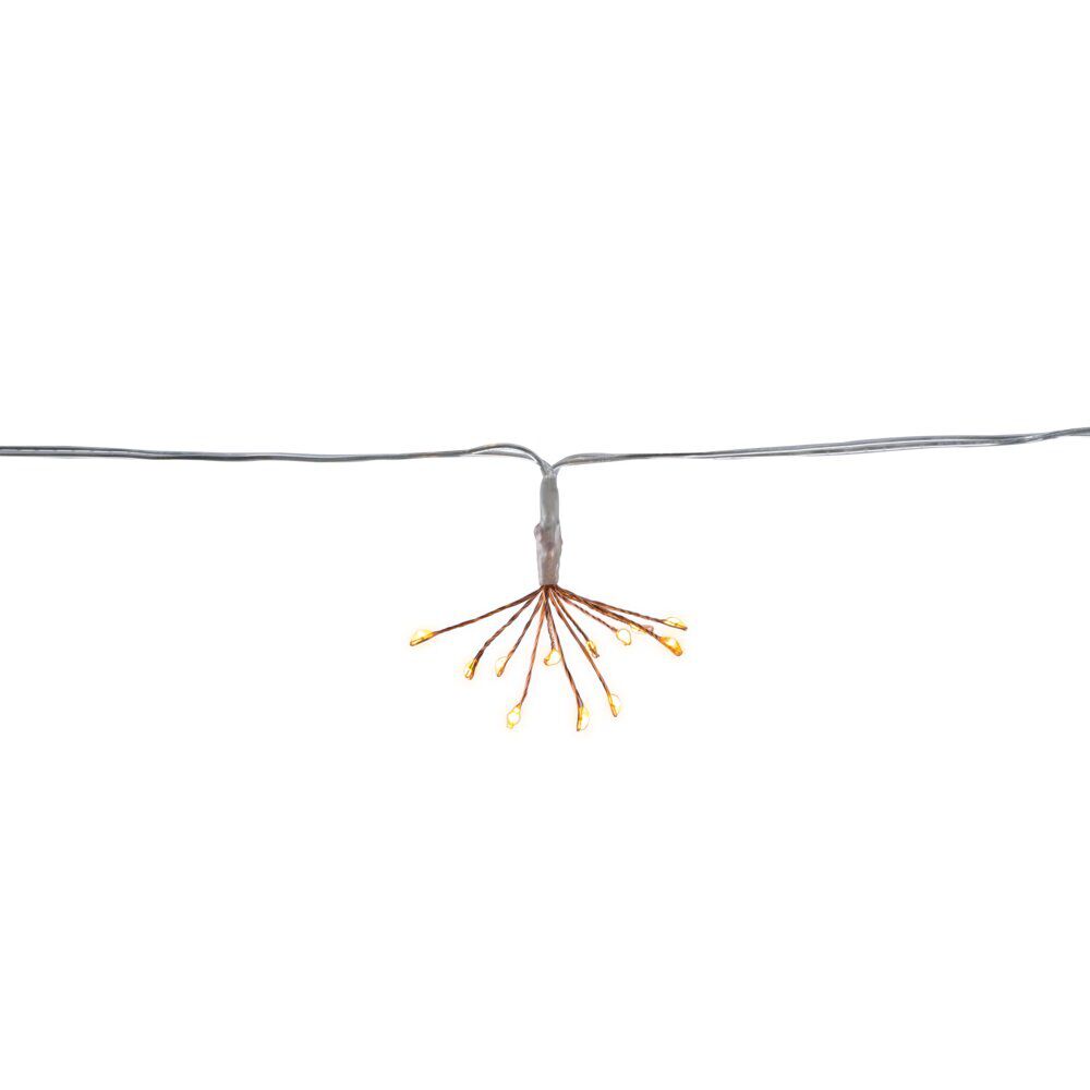 Guirlande extérieure solaire 144 microLED forme feu d'artifice 4,20m