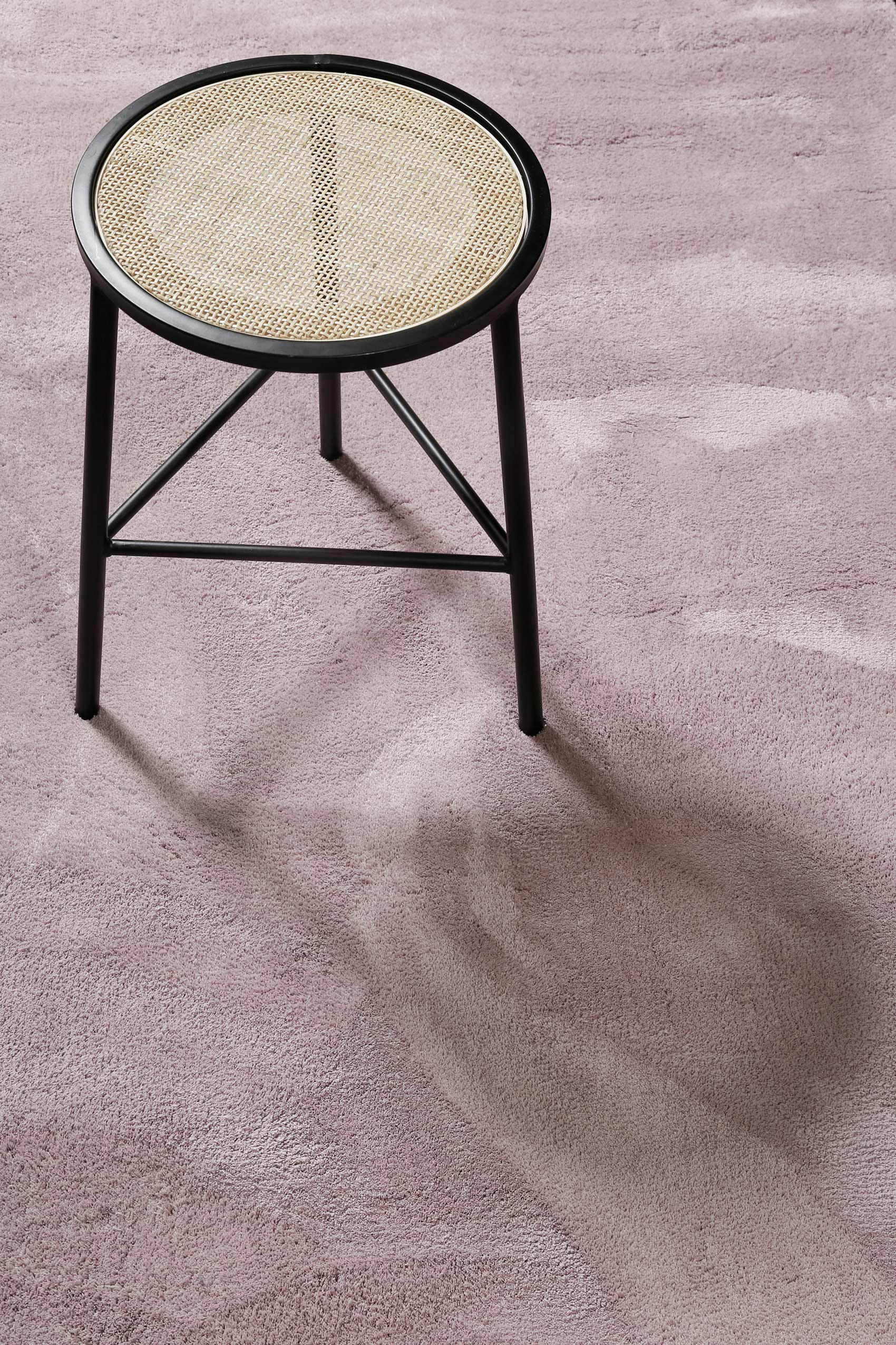 SIENNA - Tapis en microfibre doux et dense rose ancien  130x190