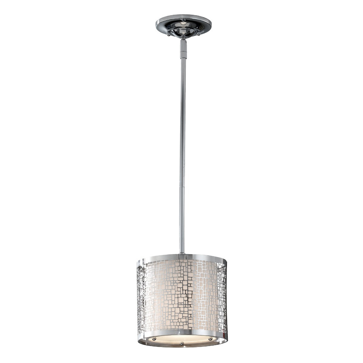 Lampa wisząca chromowana Joplin 1xE27x100W wym: 129,1x20,3x20,3 cm Feiss