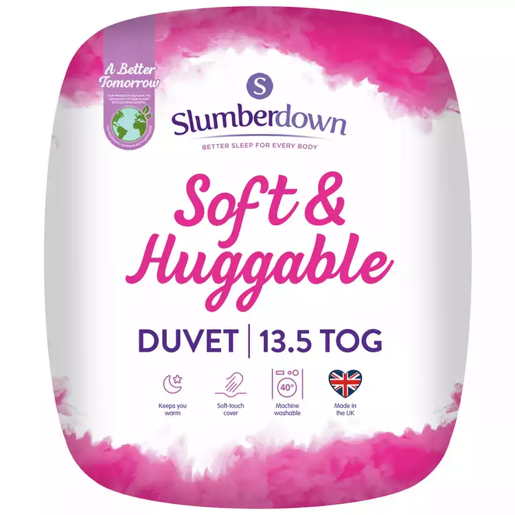 Slumberdown Soft & Huggable 13.5 Tog Duvet - Single