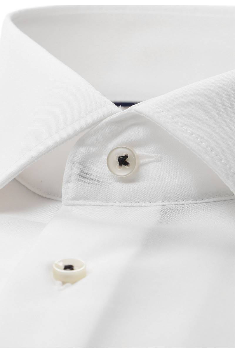ETERNA Comfort Fit Tencel Hemd weiss, Strukturiert