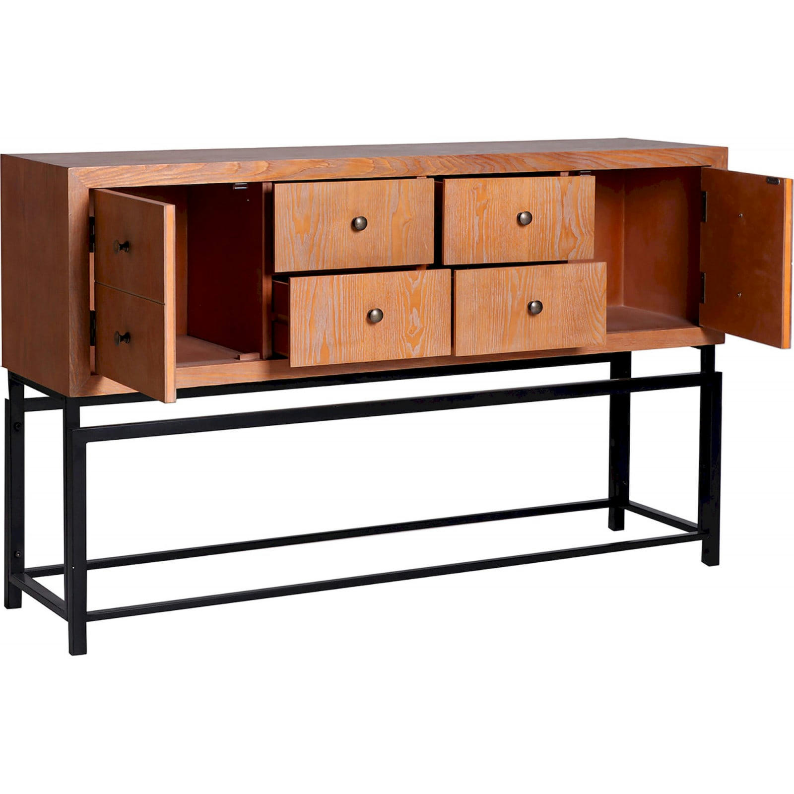 BROMLEY - Console Bois Sapin Bois clair