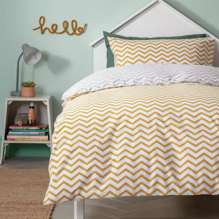 Habitat Zig-Zag Twin Pack Kids Bedding Set - Single