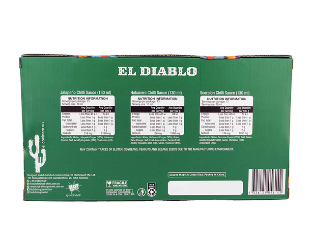 Eldiablo Hot Sauce Pack