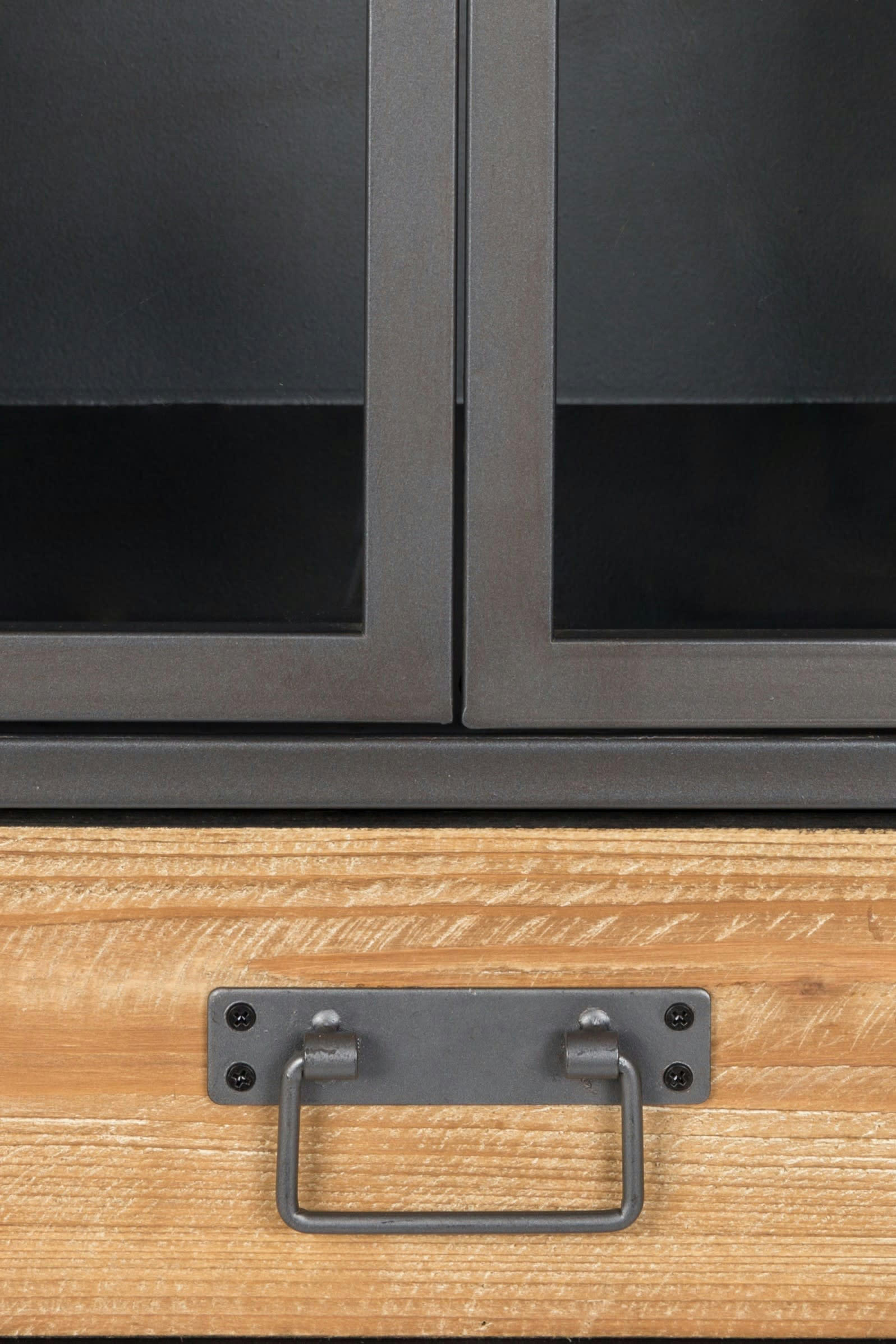 DAMIAN - Armoire basse en bois beige