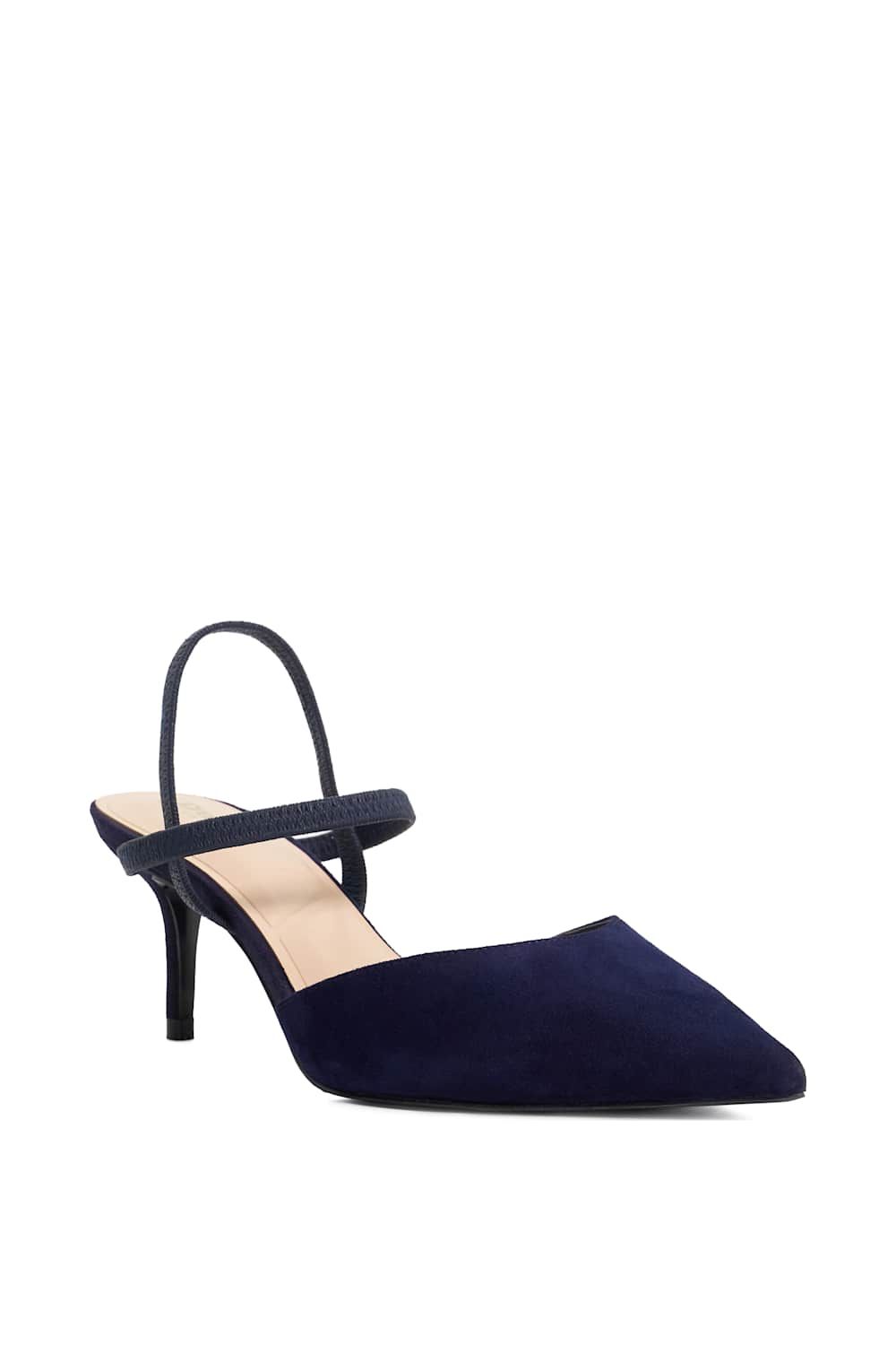 Dune London Wide Fit 'Classical' Suede Strappy Heels