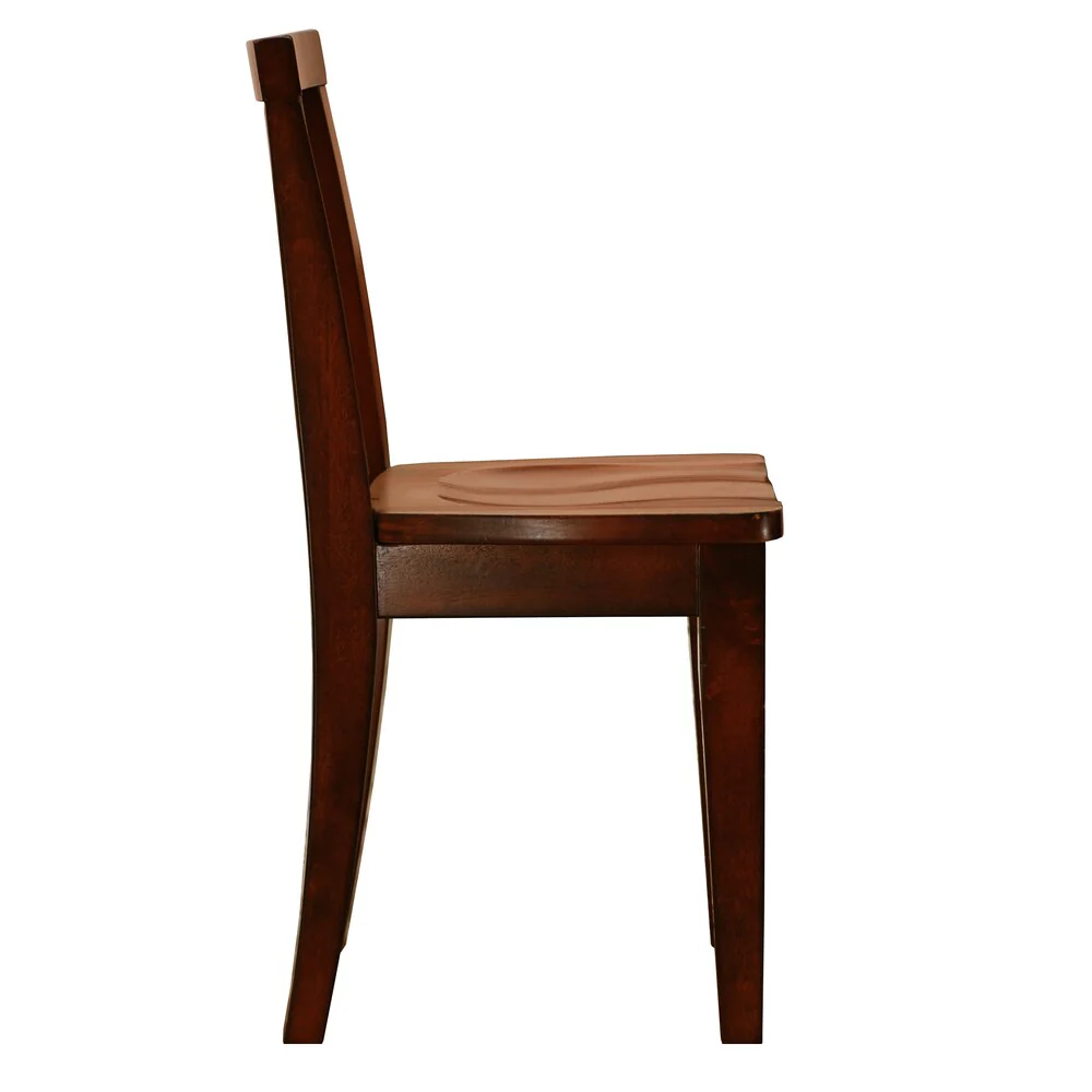 Espresso Finish Kid Sized Wooden Chair (Set of 2)