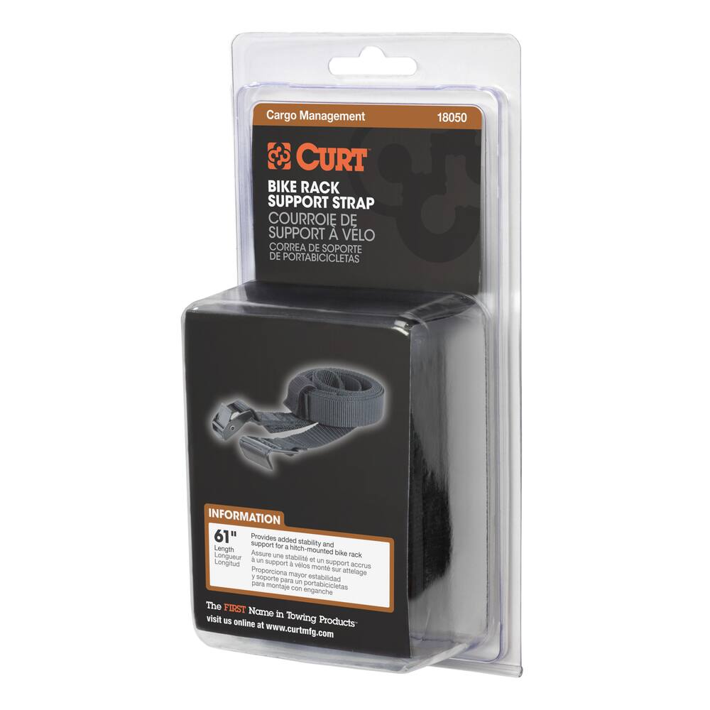 CURT Support Strap Stabilizer For Hitch-Mounted Bike Rack, 61-in, Black