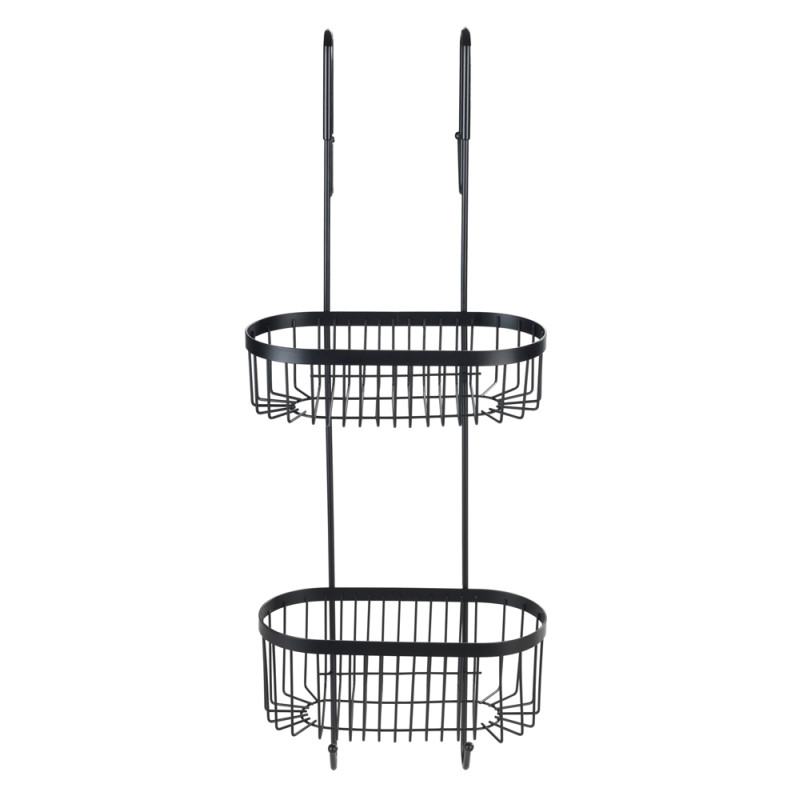 Etagère de douche à deux niveaux Serino noir WENKO