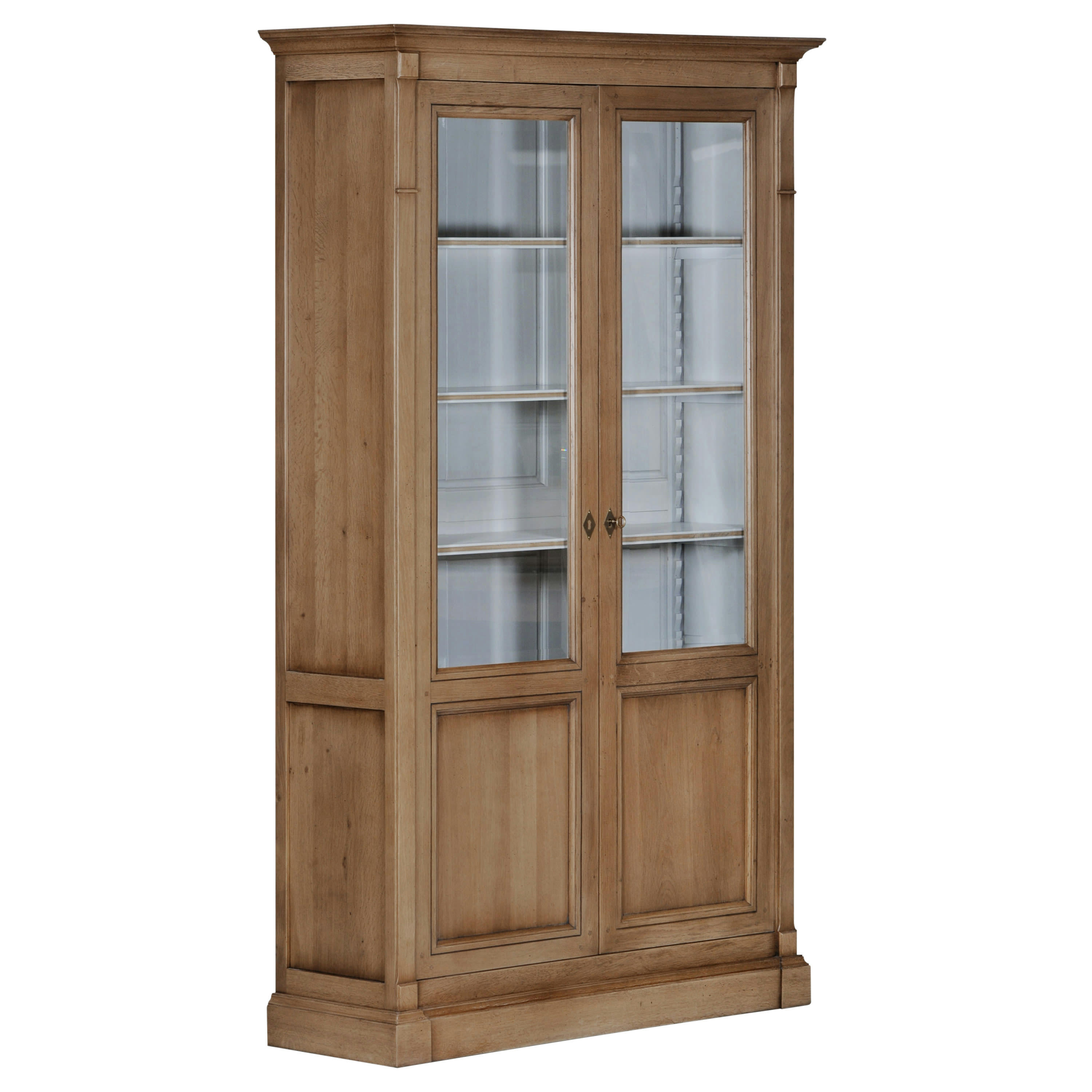 DIRECTOIRE - Vitrine Bibliothèque en chêne massif