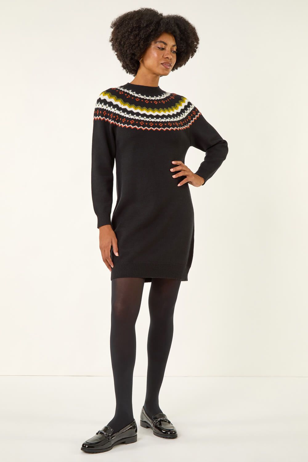 Roman Fairisle Knit Jumper Dress