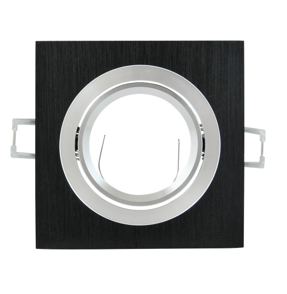 Oprawa wpuszczana kwadratowa czarna SOUTH1xGU10x8W IP20 Polux