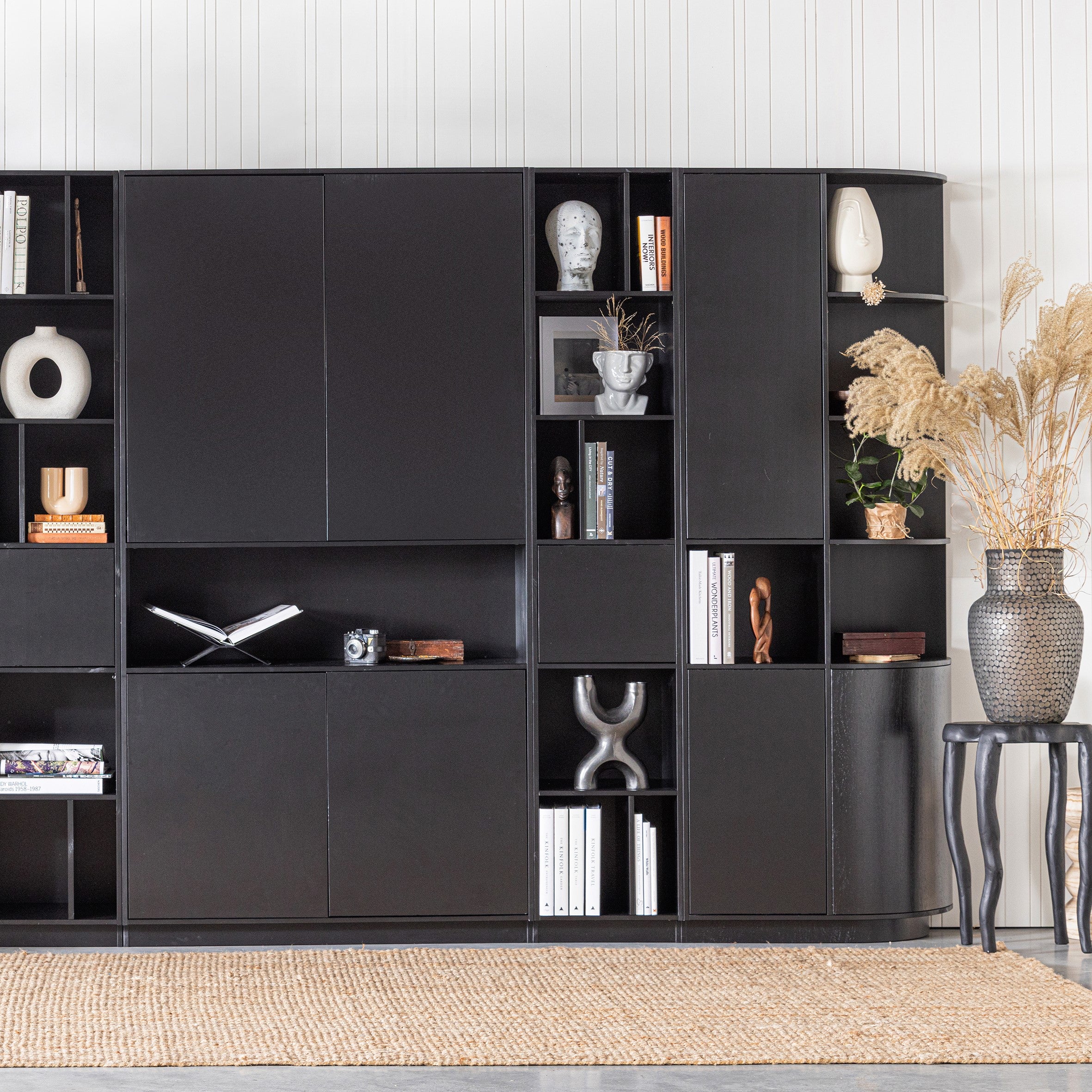 WOOOD Finca Opbergkast Rond Rechts - Grenenhout