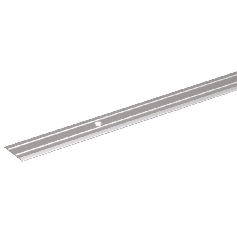 Barre de seuil percée en aluminium inox 38 x 1 mm 0,9 m ALBERTS