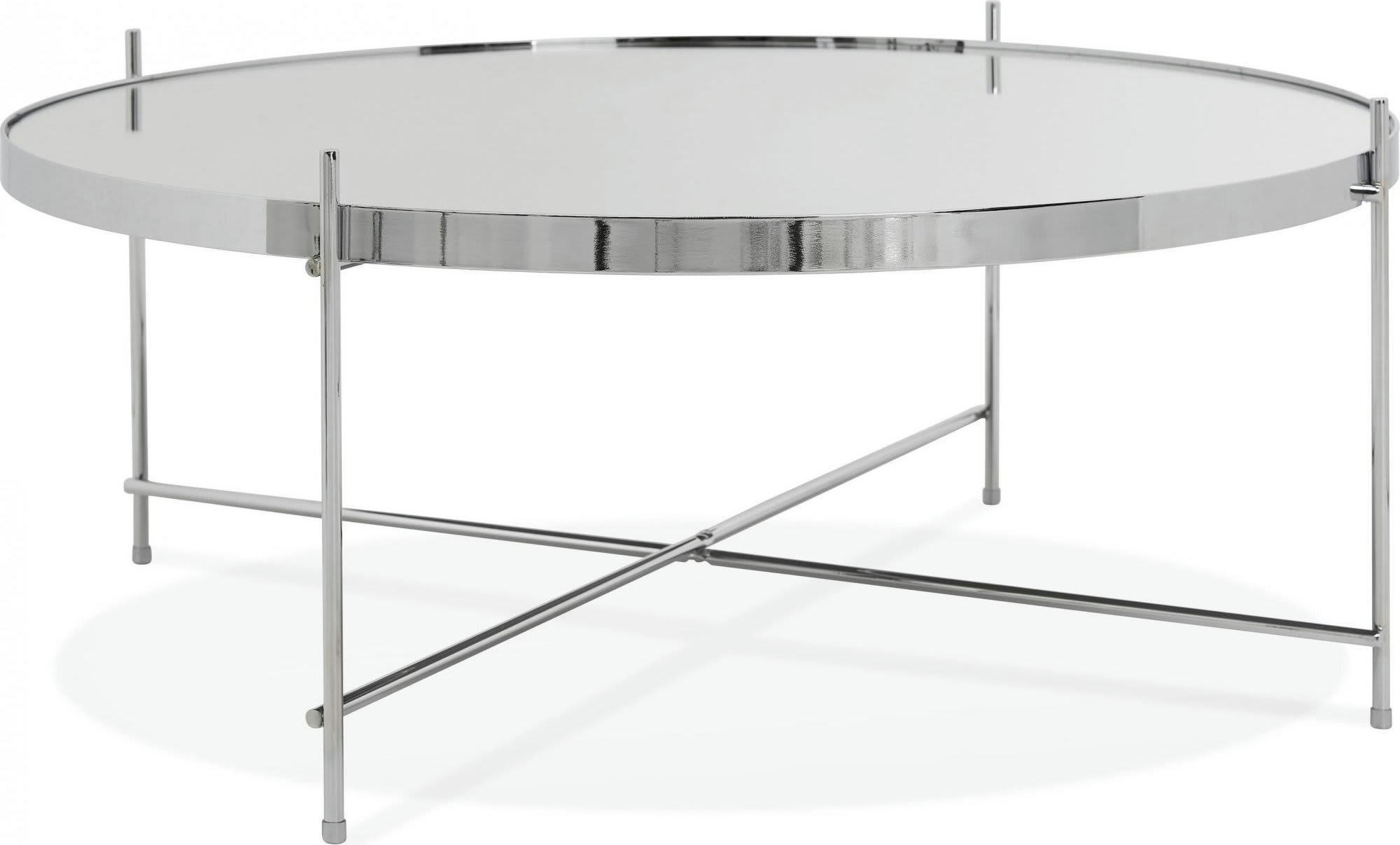 ESPEJO - Table basse Verre Argent