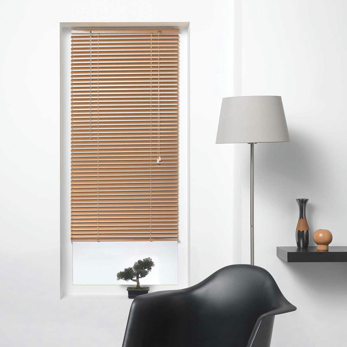 - Store vénitien à lamelles aluminium cuivre 90x180cm