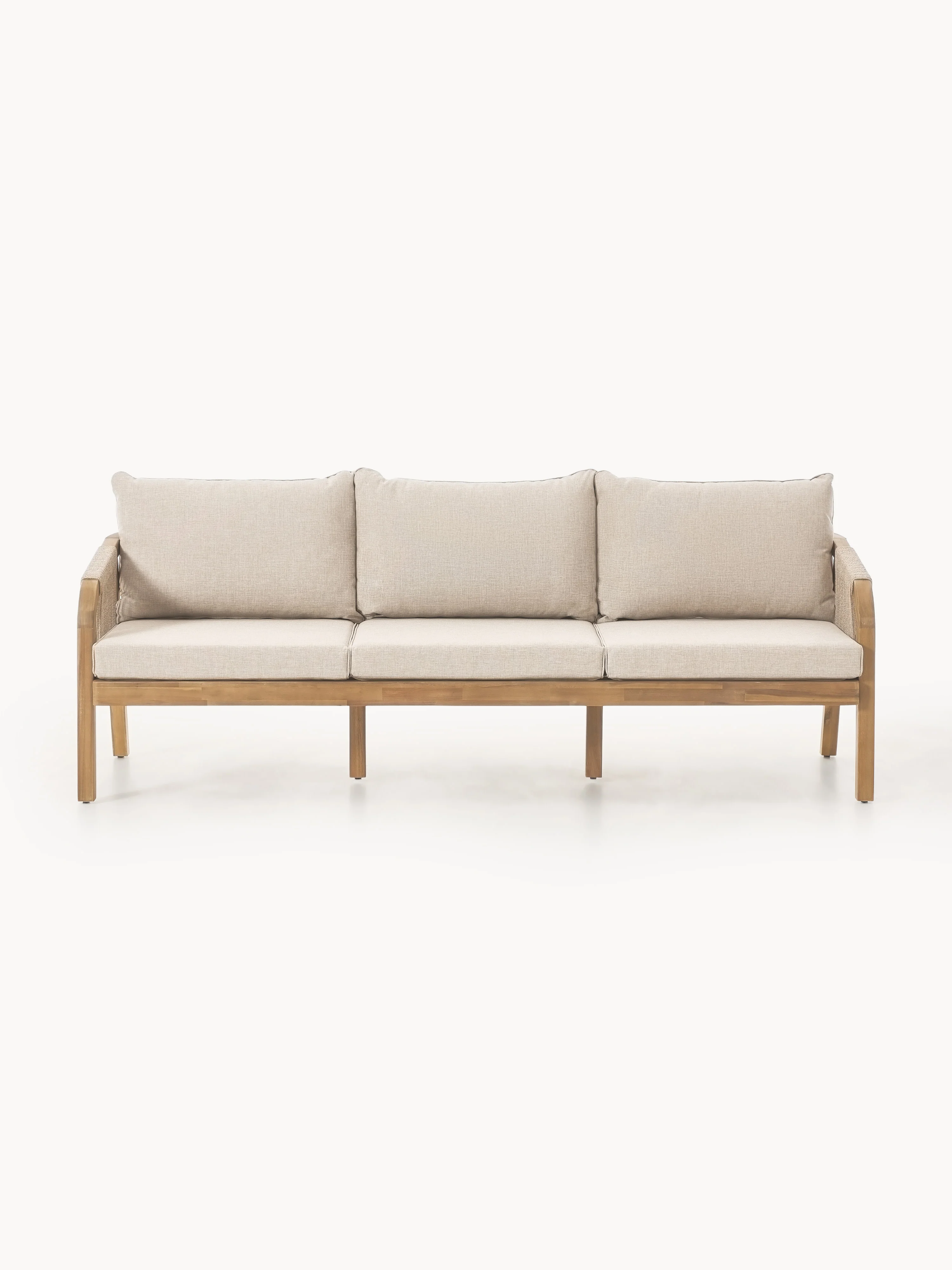 Garten-Loungesofa Lu (3-Sitzer) aus Akazienholz