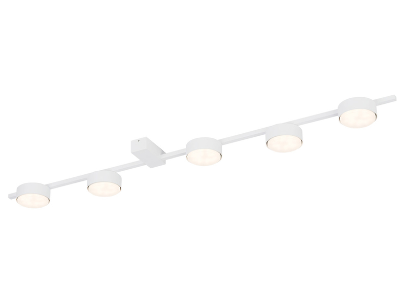 Lampa sufitowa Pills 5-punktowa aluminiowa biała