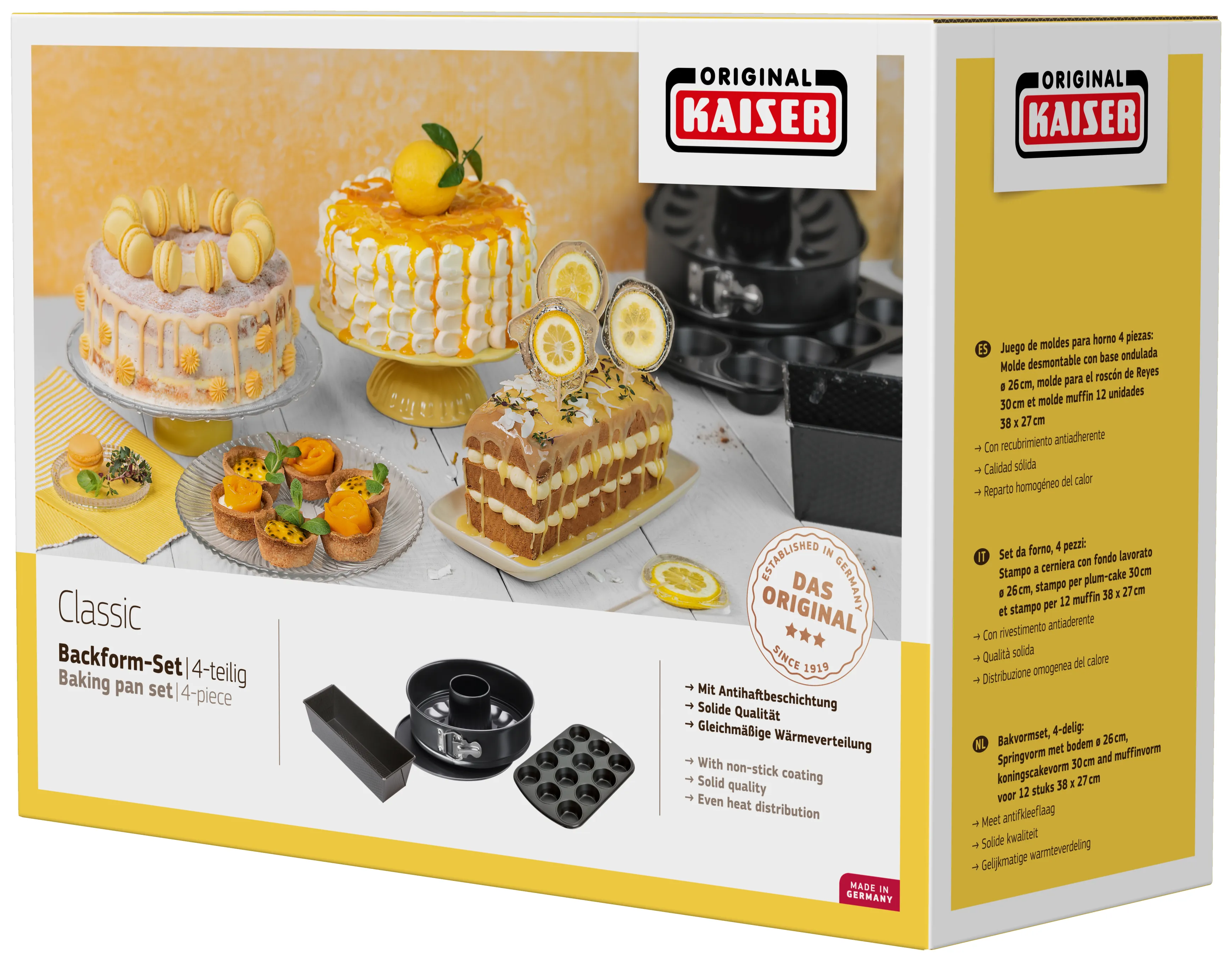 KAISER Classic Baking Pan Set, 4-piece