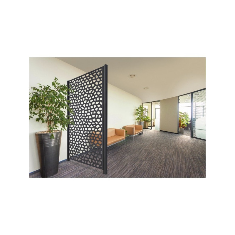 Panneau de décoration Mosaïc anthracite 1 x 2 m NORTENE