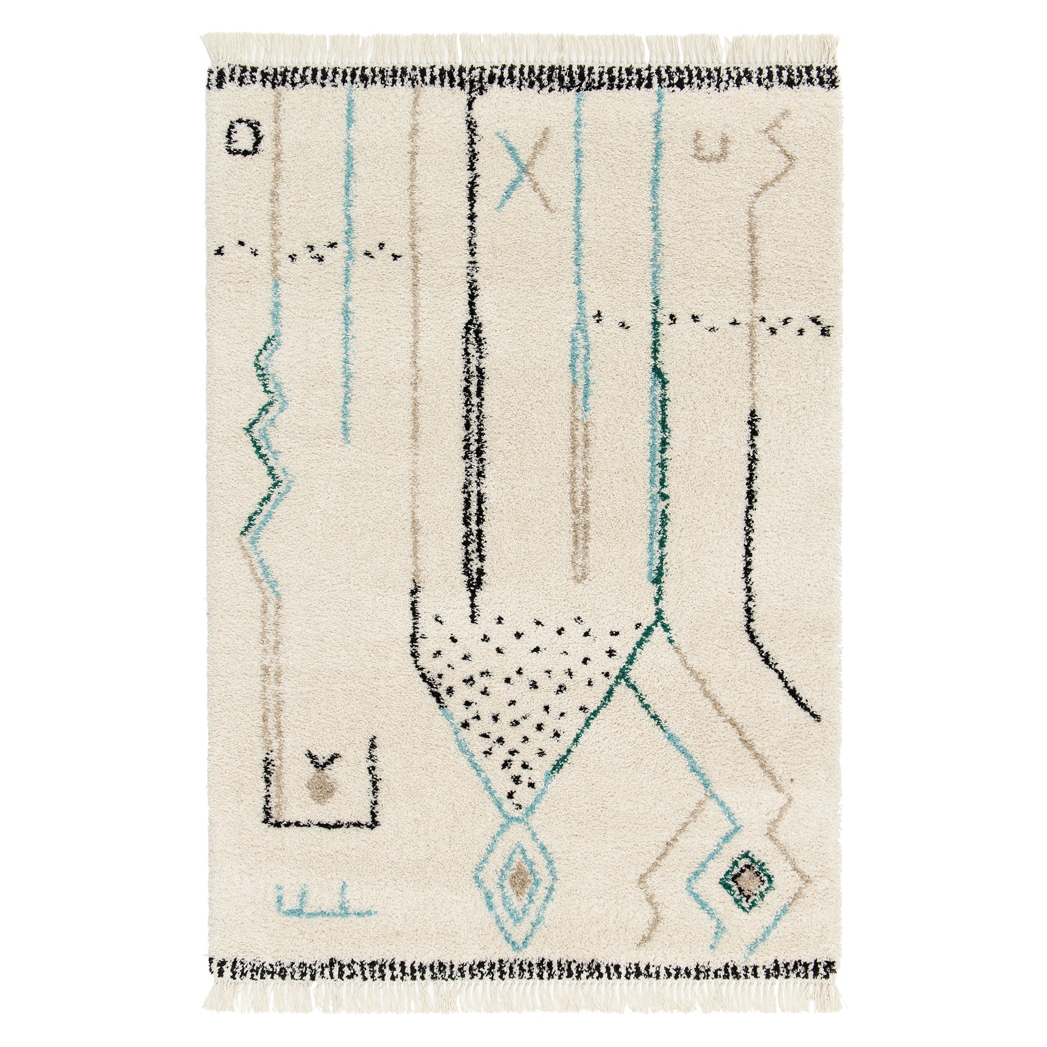 AFK Living vloerkleed Glyph - zeer zacht - veelkleurig - 160 x 230 cm